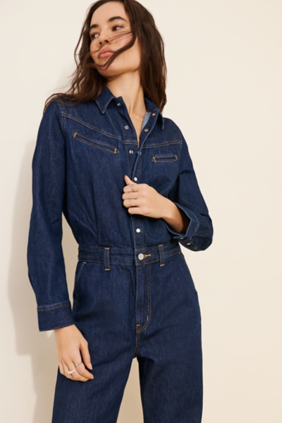Rinoa Wide Leg Denim Coveralls | Nuuly