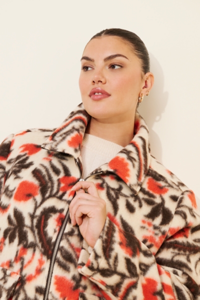 Collared Sherpa Jacket | Nuuly