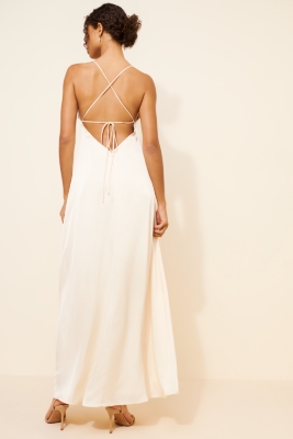Satin Slip Strappy Maxi Dress