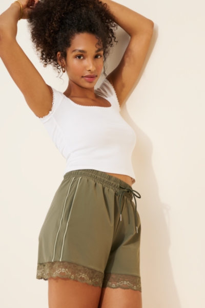 Lace Trim Shorts | Nuuly