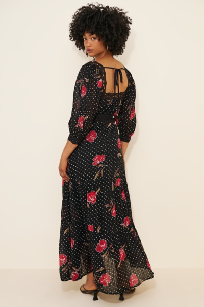 fitted lace wedding dress Free People, Women's, Morning Meadows Long-Sleeve Maxi Dress, Blushing Pink  Combo, X-Small at Amazon Women's Clothing store