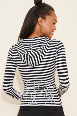 One-Shoulder Tie-Neck Top