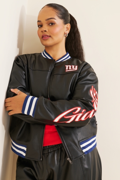 New York Giants Vegan-Leather Jacket | Nuuly