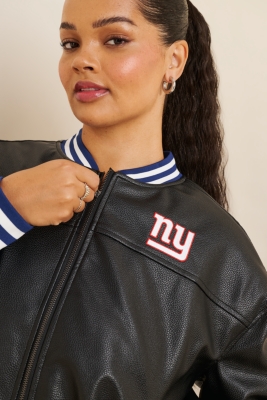 New York Giants Vegan-Leather Jacket | Nuuly