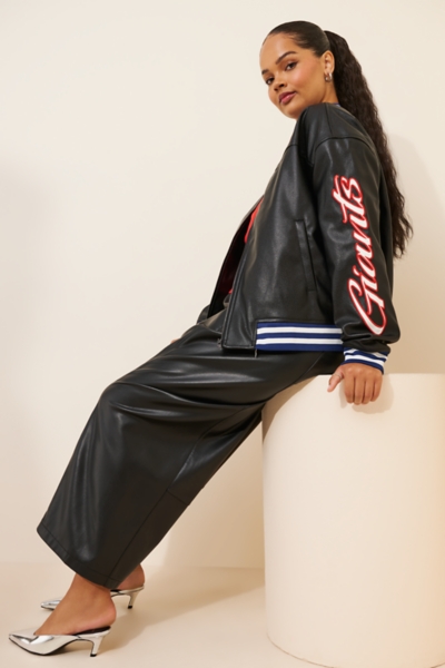 New York Giants Vegan-Leather Jacket | Nuuly