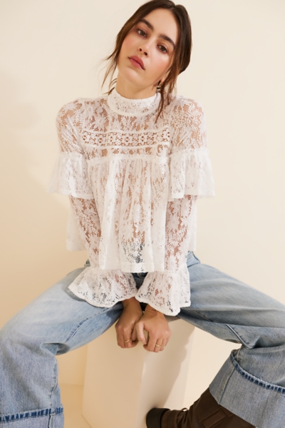 Lilabeth Lace Top | Nuuly