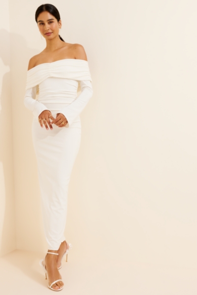 Off-The-Shoulder Bell Sleeve Dress Nuuly