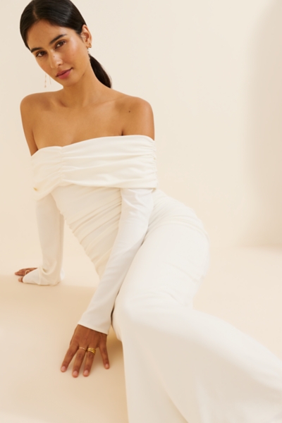 Off-The-Shoulder Bell Sleeve Dress | Nuuly