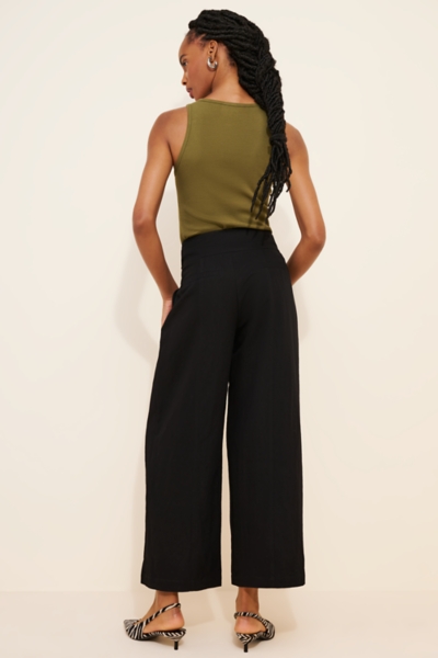 High-Rise Wide-Leg Buckle Pants | Nuuly