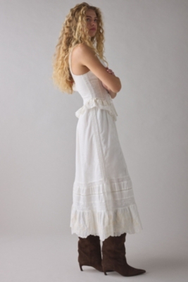 ワンピース theredthread S cutting lace dress wh bk THEREDTHREAD】S cutting lace dress