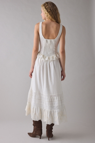 Perfectly Victorian Lace Trim Corset Midi Dress | Nuuly