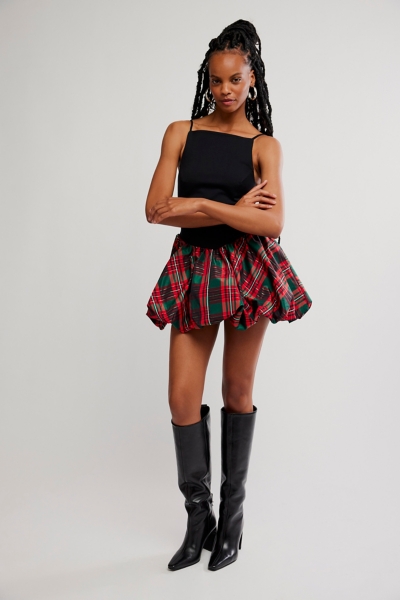 Tinsel Kiss Plaid Mini Dress | Nuuly