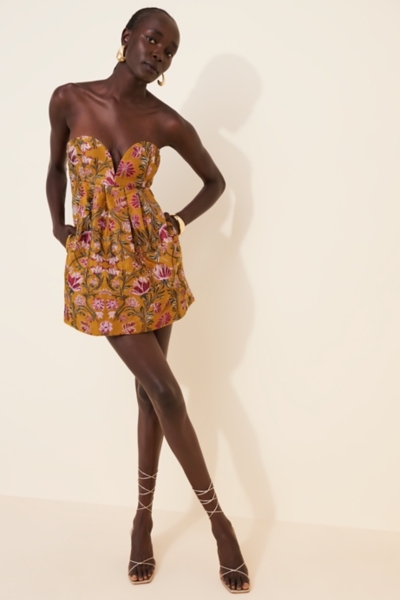 Floreo Jacquard Mini Dress | Nuuly