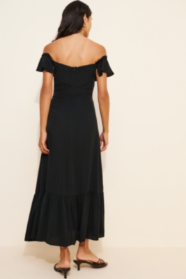 Over The Moon Flutter Sleeve Off-The-Shoulder Midi Nuuly