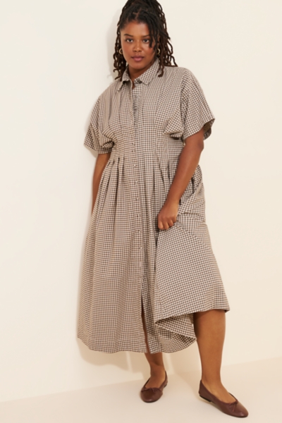 The Tobie Gingham Shirt Dress