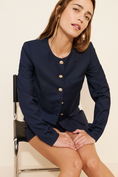 Agnes Collarless Jacket | Nuuly