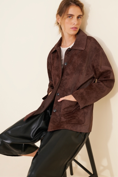 Rita Vegan Suede Jacket | Nuuly