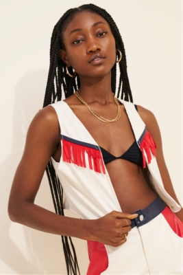 Laredo Colorblock Vegan Leather Vest