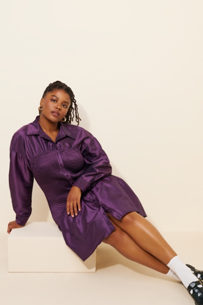 Smocked Long Sleeve Mini Dress | Nuuly