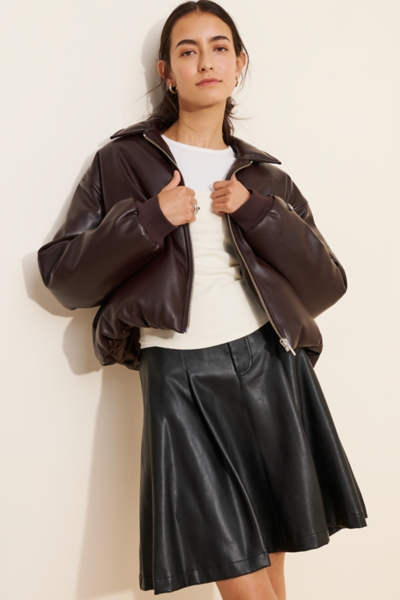 Hiara Vegan Leather Jacket | Nuuly