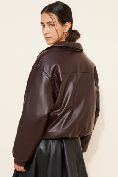 Hiara Vegan Leather Jacket | Nuuly