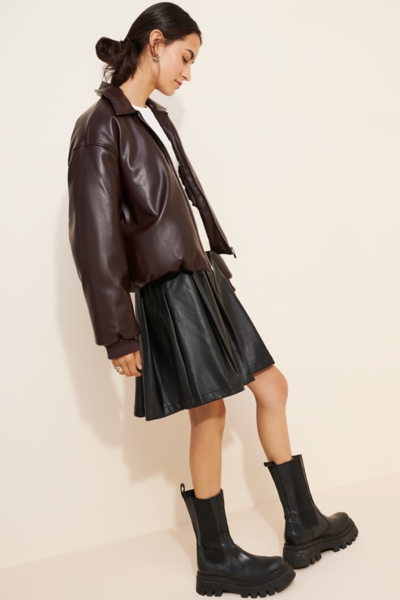Hiara Vegan Leather Jacket | Nuuly