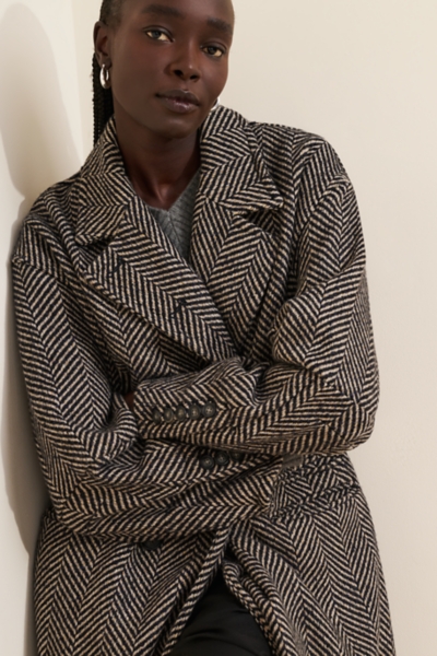 Micah Herringbone Coat | Nuuly