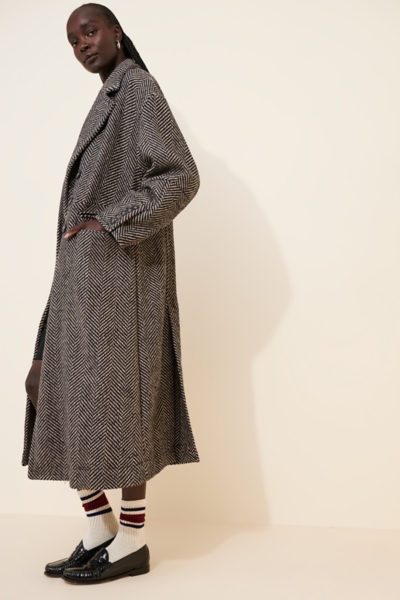 Micah Herringbone Coat | Nuuly