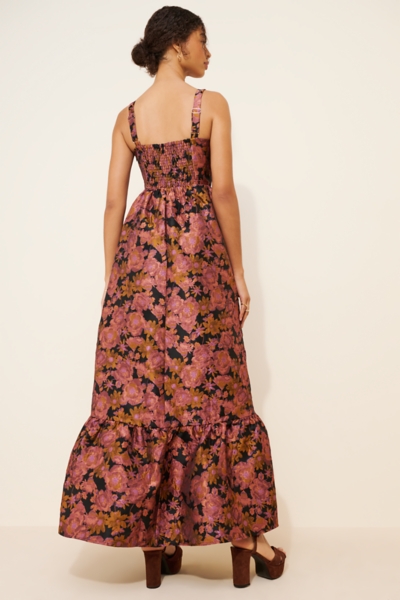 flattering maxi dress Summer Stripes Flattering Maxi Dress Blue/Pink/Purple / M