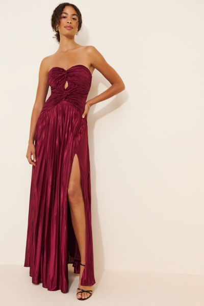 twist front flowy maxi dress VENUS Twist Front Maxi Dress | Paradise Floral main image 0