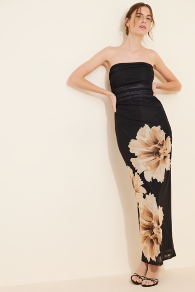 Elio Strapless Mesh Dress | Nuuly