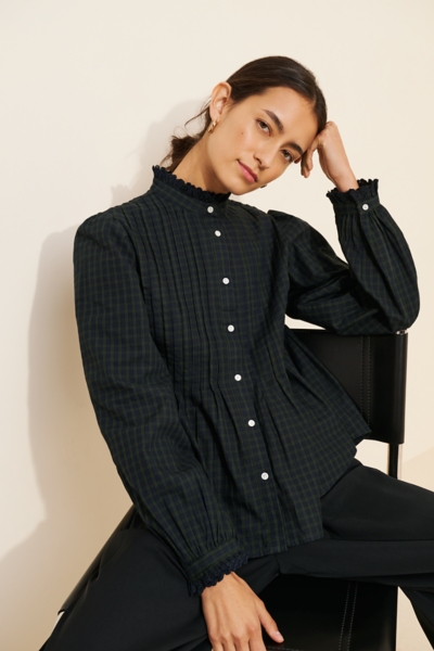 Ruffle High-Neck Blouse | Nuuly