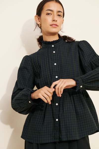 Ruffle High-Neck Blouse | Nuuly