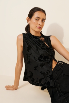 senee】 ribbon velour tops SENEE】ribbon velour tops &スカート