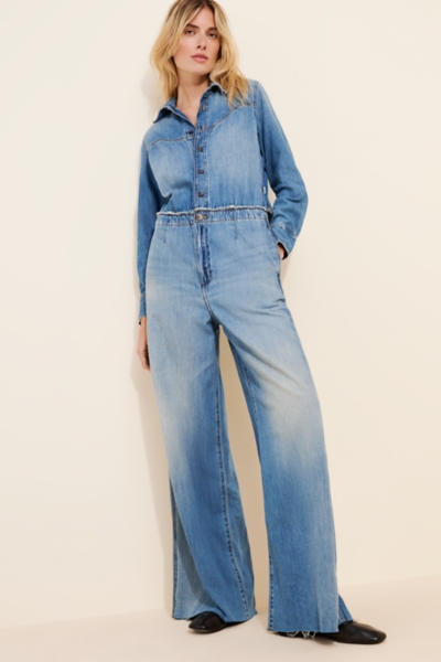 Radiating Denim Coveralls | Nuuly