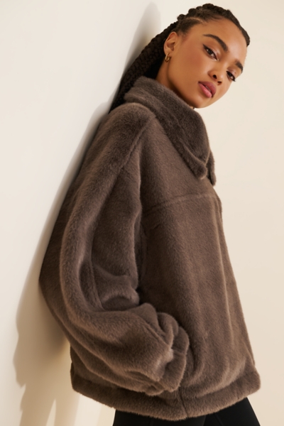 Alpine Faux Fur Half Zip | Nuuly