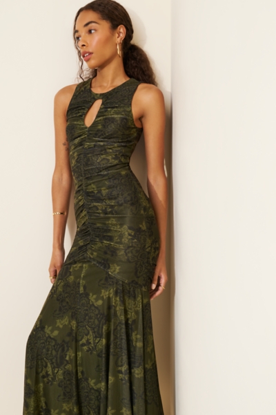 fitted lace wedding dress Botanical Maxi Dress – The Boutique at Peach Park main image 0