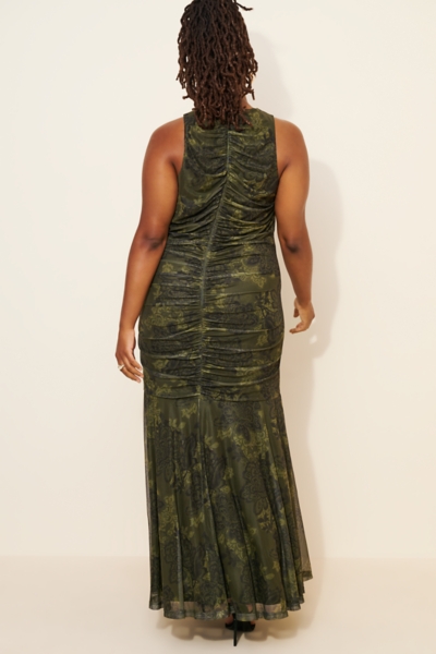 Mesh Printed Maxi Dress | Nuuly