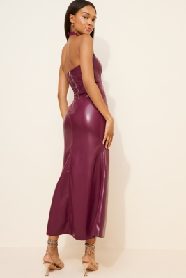Nova Vegan-Leather Gown