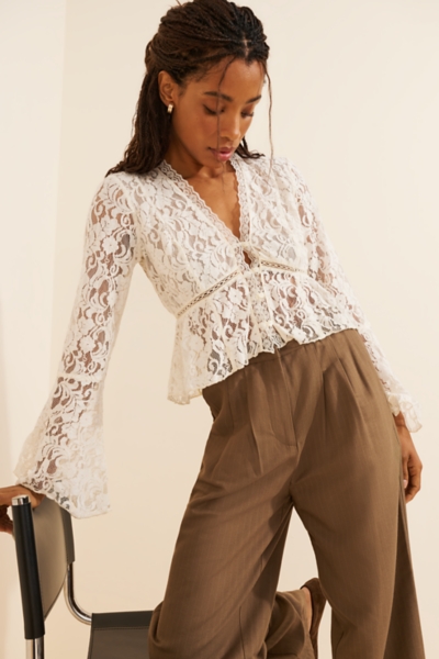 Whispering Love Lace Top | Nuuly