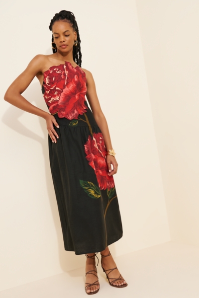 long black dress low cut Suave - Black Formal Dress