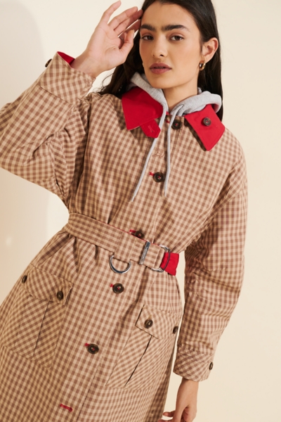 Anja Honey Reversible Trench Coat | Nuuly