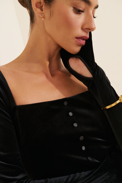 Jayde Velvet Glove Mini Dress | Nuuly