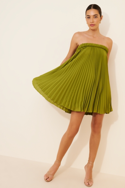 Karrigan Pleated Mini Dress | Nuuly
