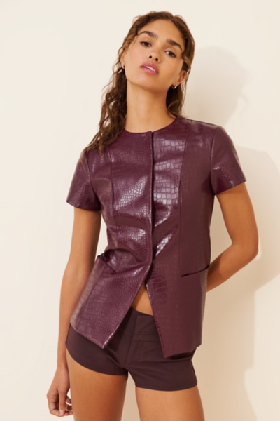【由那】Herlipto Vegan Leather Shell Down Her lip to - Herlipto Vegan Leather Shell Down Jacketの通販 by