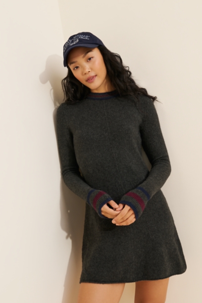 grey mini sweater dress Off The Shoulder Mini Sweater Dress – Sugar Chic Boutique main image 0