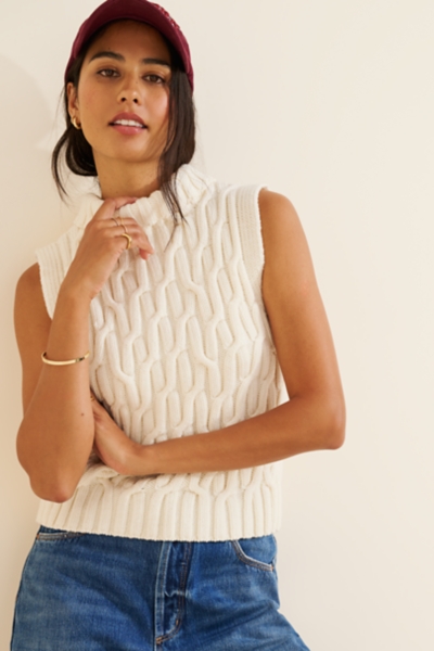 ウユ　nuyuh ベスト Boxy Tee & Ribbed Sweater Vest Twofer | Nuuly