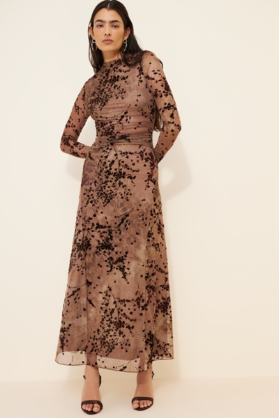 Ruched Burnout Maxi Dress | Nuuly