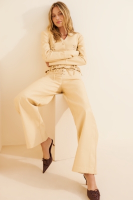 Vegan-Leather Lace Up Pants | Nuuly