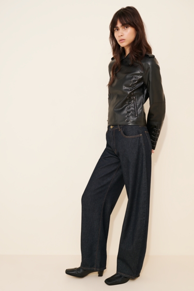 Birch Faux Leather Moto Jacket | Nuuly